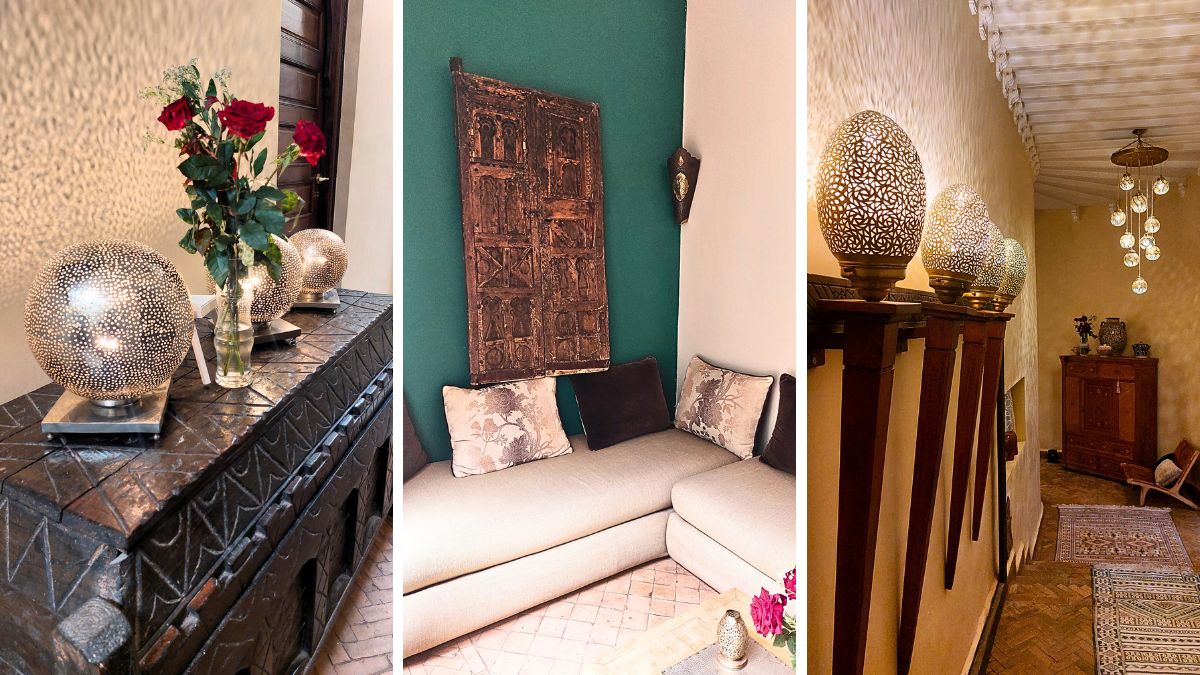 le parti comuni di riad les ammonites, un tripudio di design e dettagli e un profumo buonissimo sempre presente