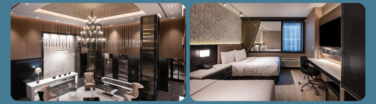 Aliz Hotel Times Square. Gli interni reinterpretano lo stile Art Déco in chiave contemporanea, con dettagli raffinati, finiture moderne e camere dall'estetica curata. Uno dei suoi elementi più caratteristici è il Dear Irving on Hudson, un rooftop bar distribuito su due livelli, al 40° e 41° piano, con splendide viste sullo skyline di Manhattan.
Le camere hanno uno stile moderno, ma gli spazi possono essere piuttosto contenuti: è un aspetto che valuterei attentamente, soprattutto per soggiorni lunghi o se viaggi con molte valigie. Personalmente lo prenderei in considerazione per una coppia o per chi cerca un hotel con un'identità estetica più marcata, apprezza gli ambienti contemporanei e considera un valore aggiunto la presenza di un rooftop panoramico.